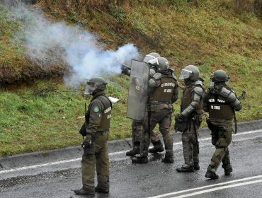 Araucanía: Enfrentamientos con carabineros dejaron seis comuneros detenidos