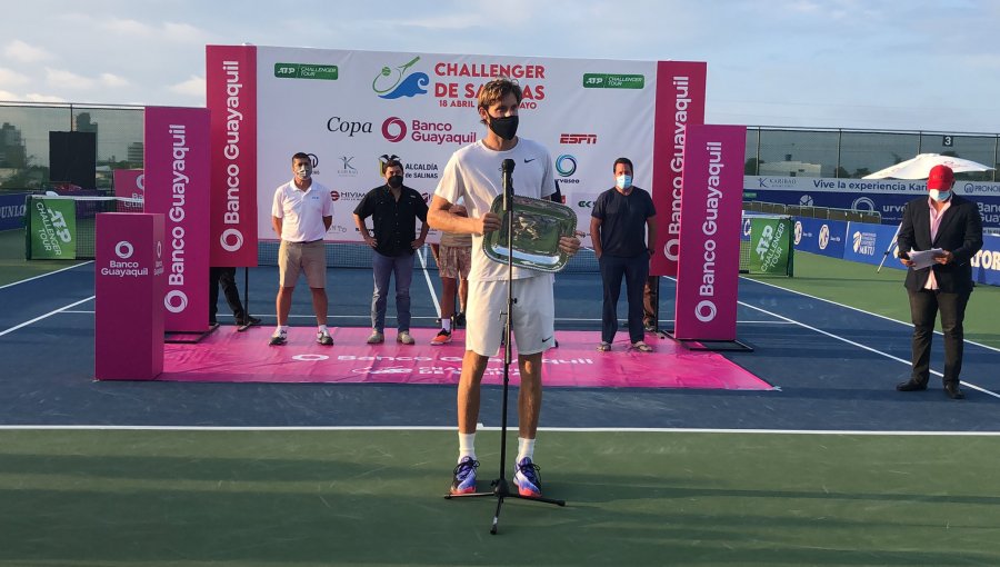 Volvió a los festejos: Nicolás Jarry se coronó campeón del Challenger de Salinas