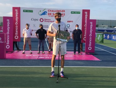 Volvió a los festejos: Nicolás Jarry se coronó campeón del Challenger de Salinas