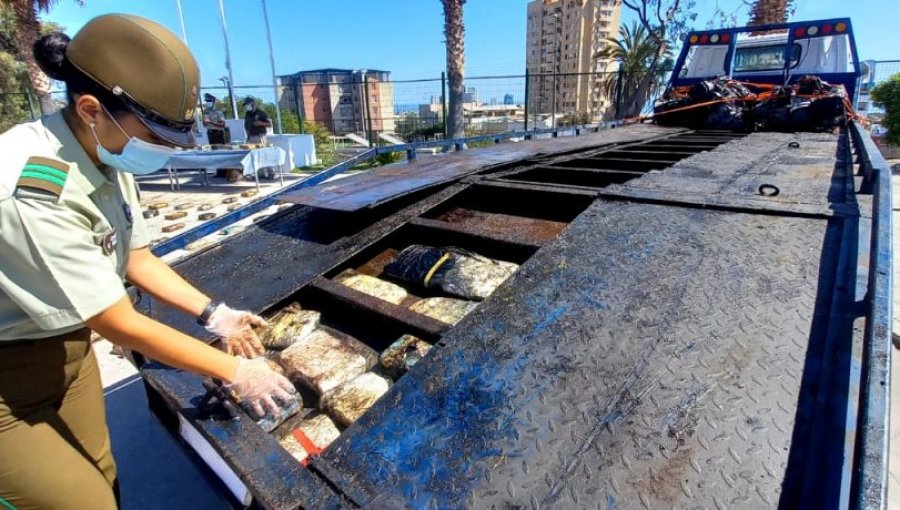 Incautan más de 4 millones de dólares en drogas durante procedimiento carretero en Antofagasta