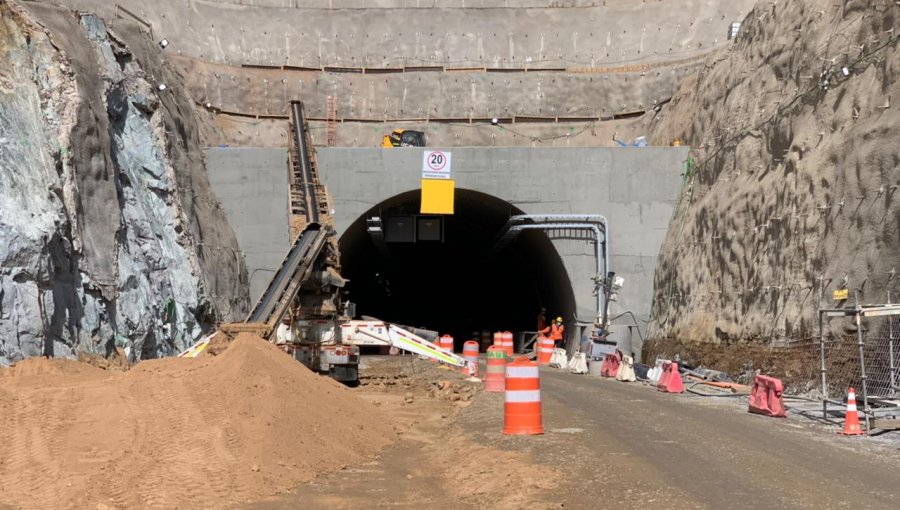 Ruta 5 Norte en Nogales: Obras de construcción del segundo túnel El Melón alcanzan un 85% de avance