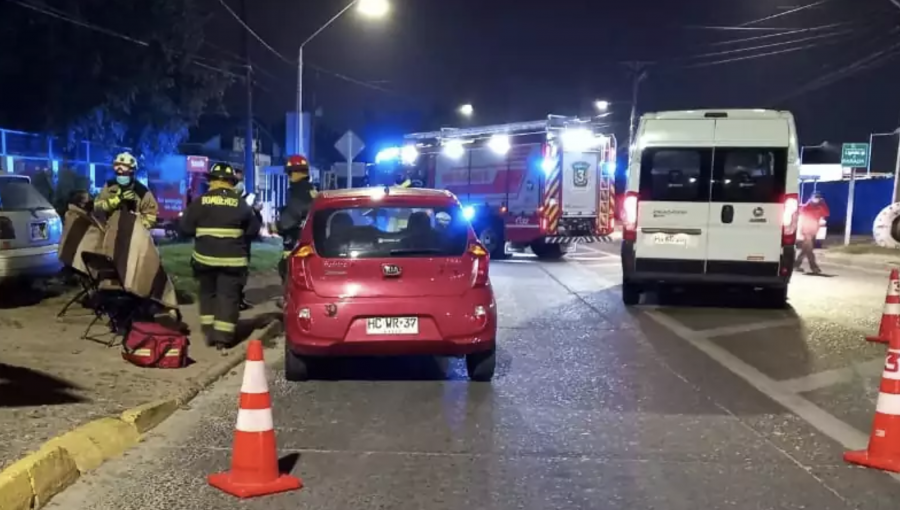 Tres lesionados deja colisión entre dos vehículos menores en Villa Alemana