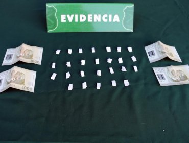 Dos sujetos fueron detenidos luego que perro policial detectara droga en Viña del Mar