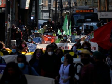 Huelga General Sanitaria de la CUT concluyó con homenaje a los trabajadores de la salud en Valparaíso