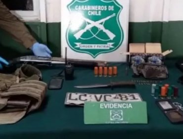 Corte rechaza internación en el Sename para menor que poseía armas, chaleco antibalas y municiones en Cañete