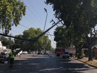 Más de 520 mil clientes han sufrido interrupciones en el suministro eléctrico por postes chocados en el primer trimestre de 2021