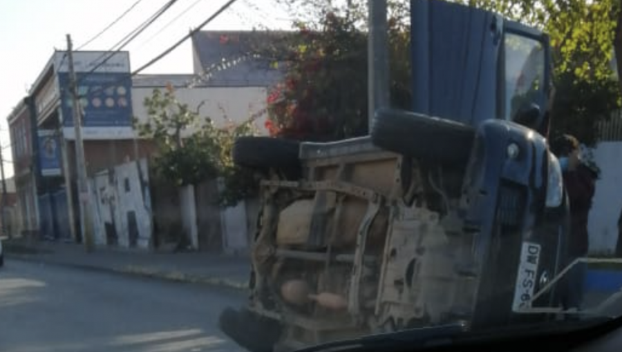 Tres personas lesionadas deja accidente de tránsito en el centro de Quillota