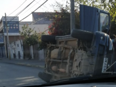 Tres personas lesionadas deja accidente de tránsito en el centro de Quillota