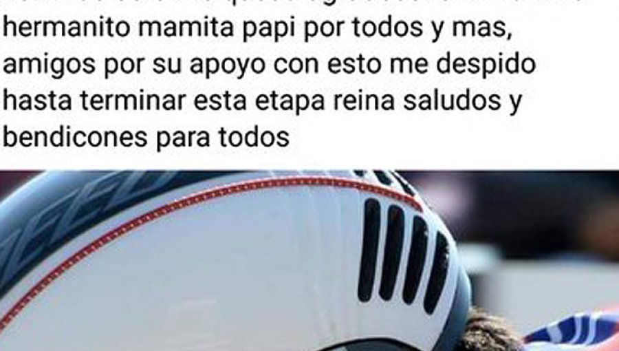 El desgarrador último mensaje que publicó el fallecido ciclista Cristopher Mansilla