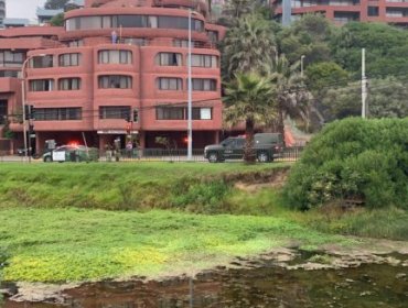 Presunto objeto explosivo en las afueras de hotel de Reñaca generó operativo del GOPE