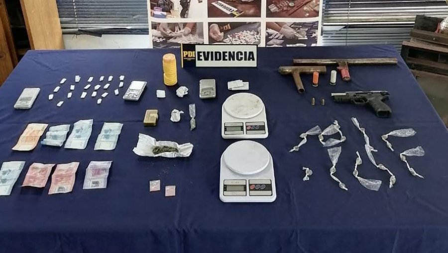 Banda criminal dedicada al microtráfico fue desbaratada por la PDI en Quintero