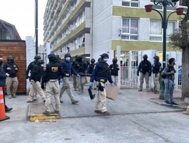 Masivo operativo de la PDI deja cerca de 45 departamentos allanados y 18 detenidos en La Cisterna