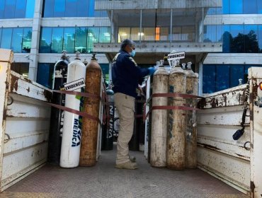 Recuperan 500 cilindros de gas industrial que fueron robados en Valparaíso: son usados por hospitales en la pandemia