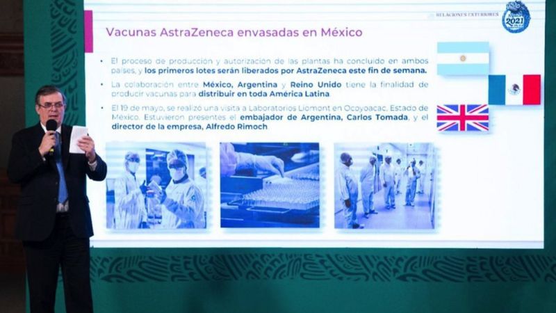 Anuncian la distribución de los primeros lotes de la vacuna contra el Covid-19 producida entre México y Argentina