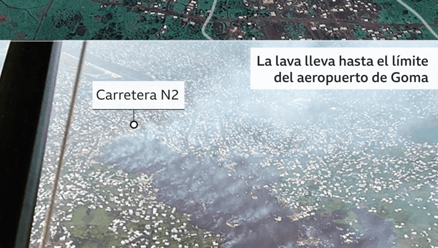 La desesperada búsqueda de más de 170 niños desaparecidos tras la erupción de un volcán en el Congo