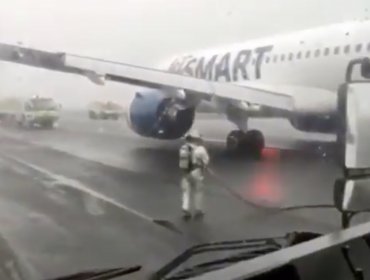 Terror en Talcahuano: Explosión de turbina de avión obliga a un aterrizaje de emergencia en aeropuerto Carriel Sur