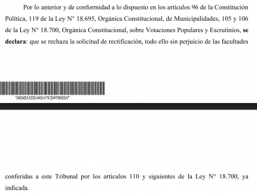 TER de Valparaíso rechaza solicitud de Mirentxu Arraztoa y confirma victoria de Filomena Navia en la Alcaldía de La Cruz