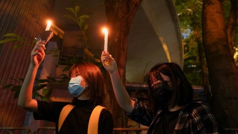 Hongkoneses desafiaron al gobierno chino para recordar a las víctimas de la masacre de Tiananmen