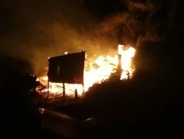 Ataque incendiario consumió por completo una iglesia evangélica en Cañete