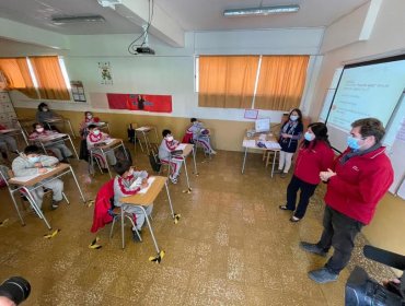 Cuadrillas Sanitarias escolares refuerzan medidas de autocuidado en los colegios de la región de Valparaíso