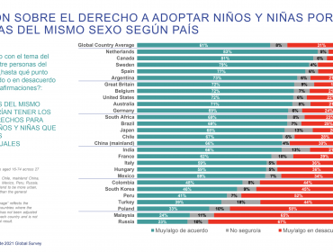 65% de los chilenos cree que se debería permitir el matrimonio igualitario, según Ipsos