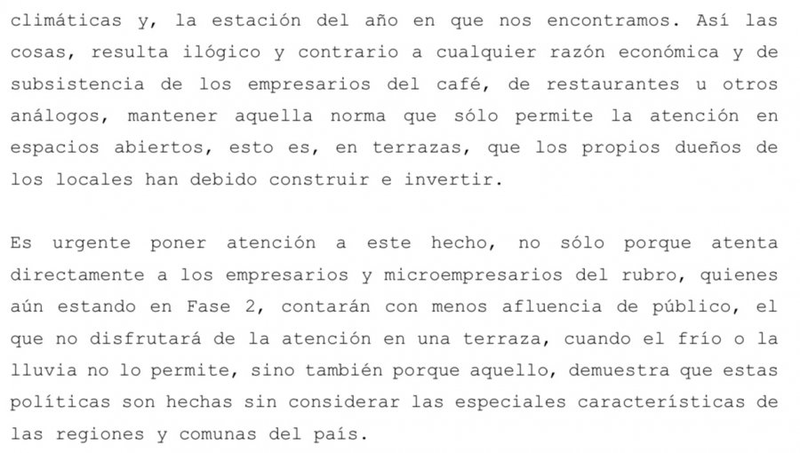 Andrés Celis pide al Ministro de Salud permitir que restaurantes atiendan en espacios cerrados durante la Fase 2