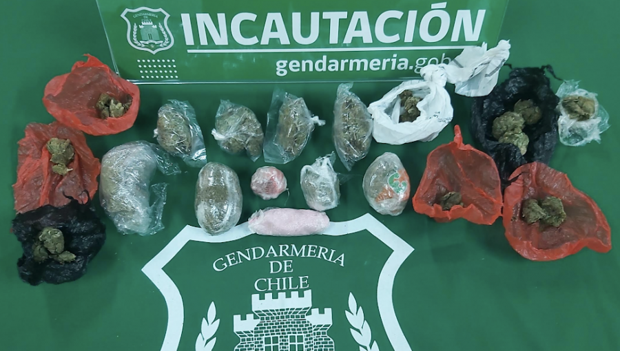 Detectan droga que fue enviada por Correos de Chile a interno de la cárcel de Los Andes