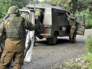 Carabinero recibió impacto de bala en medio de procedimiento por robo de madera en Victoria