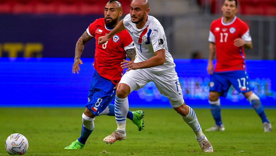 Paraguay le saca ventaja a Chile tras anotación de cabeza de Braian Samudio por Copa América