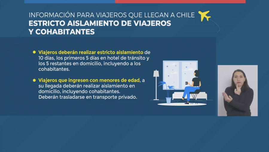 Extienden el cierre de fronteras e intensificarán control de viajeros ante llegada a Chile de variante Delta