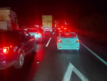 Alta congestión vehicular se registra por cordón sanitario en la región Metropolitana por fin de semana largo