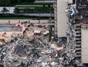 Derrumbe en Miami: El video que muestra escombros y agua en el garaje del edificio minutos antes del colapso