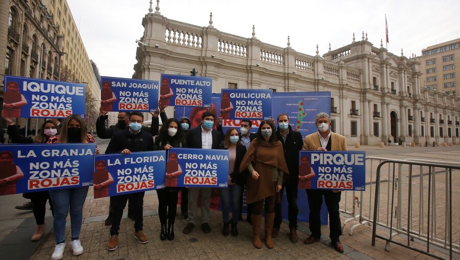 Diputados RN piden respaldo del Gobierno para proyecto que busca terminar con las "zonas rojas" en Chile