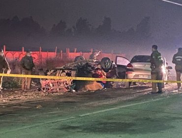 Fatal accidente en La Pintana: Conductor muere tras chocar otro vehículo