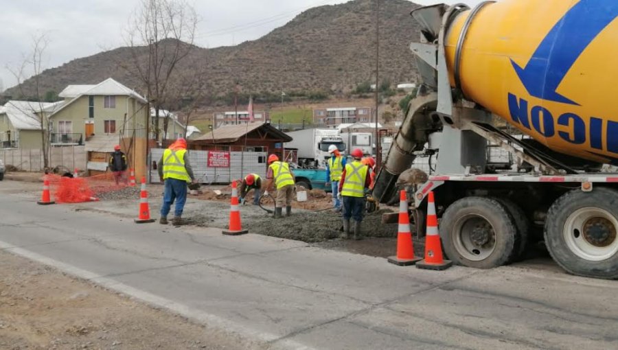 Un 30% de avance presentan obras de mejoramiento vial en la ruta E- 61 en Los Andes