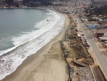 A fines de septiembre deberían finalizar las obras de conservación del borde costero de Ventanas