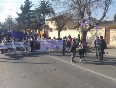 Cientos de personas marcharon por Villa Alemana para conmemorar un año del crimen de Ámbar Cornejo