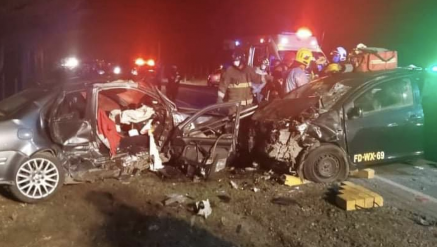 Tres personas fallecieron en violento accidente de tránsito en ruta que une San Fernando con Pichilemu