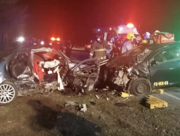 Tres personas fallecieron en violento accidente de tránsito en ruta que une San Fernando con Pichilemu