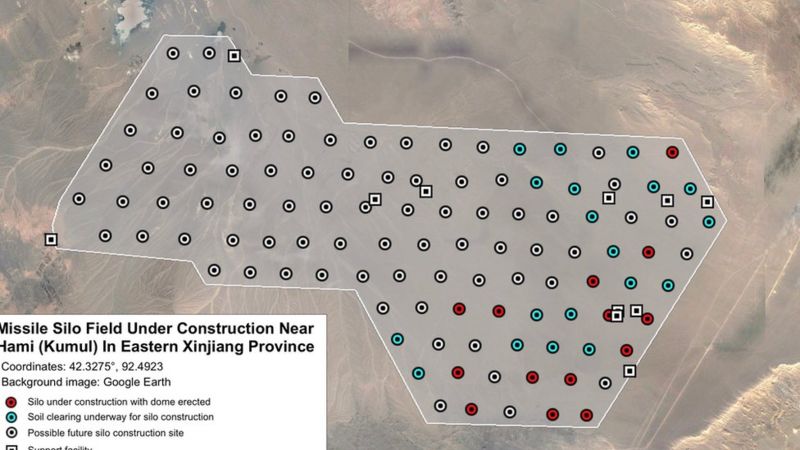 La preocupación en Estados Unidos por la construcción de nuevos depósitos de misiles nucleares en China