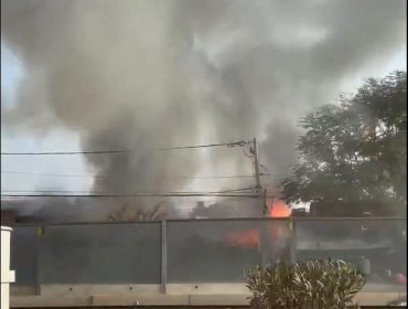Incendio afectó a cuatro casas en Recoleta: descartan que helicóptero causara el siniestro