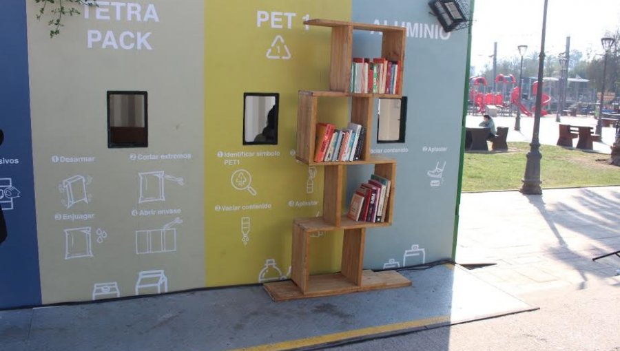 Villa Alemana implementa programa «Basura Cero» y Biblioteca Comunitaria en punto limpio de la comuna