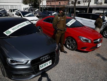 Recuperan 12 autos que fueron robados en la región Metropolitana para venderlos en La Araucanía
