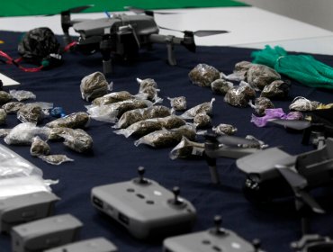 Desarticulan banda criminal que ingresaba droga a la ex Penitenciaría de Santiago mediante drones