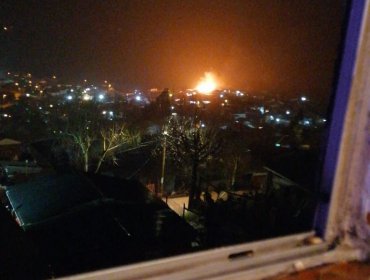 Incendio afecta a dos viviendas en sector de Reñaca Alto en Viña del Mar