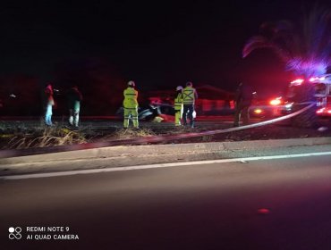 Un fallecido y un herido de mediana gravedad deja accidente de tránsito en La Calera