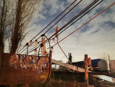 Camión provoca la caída de 24 postes del tendido eléctrico en Maipú: 423 clientes sin suministro