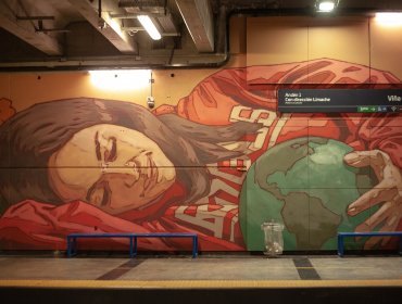 Estación Viña del Mar estrena dos nuevos murales de gran formato en sus andenes