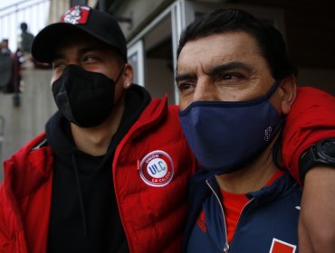 El emotivo encuentro de los Valencia en la previa al duelo entre la U y Unión La Calera