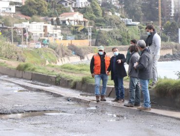 Municipio de Concón comenzará trabajo de bacheos en borde costero de la comuna